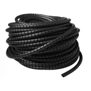 ACT 15 mm spiralwrap, lengte 50 meter, kabelmanagement, zwart, polyvinylchloride (PVC)