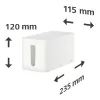 Hama mini bureau-/vloerkabelbox wit