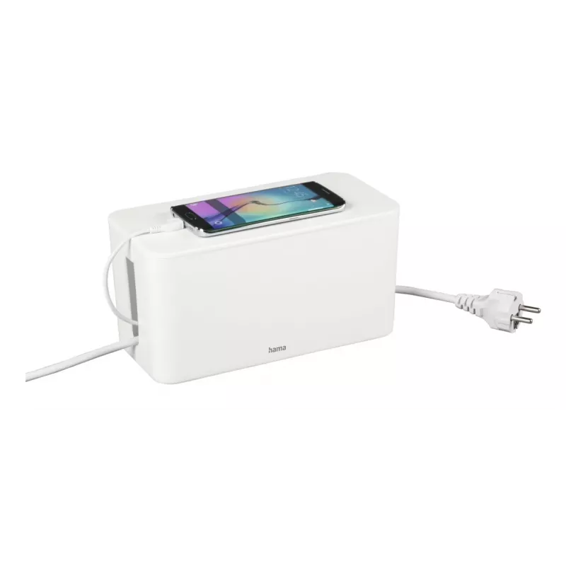 Hama mini bureau-/vloerkabelbox wit