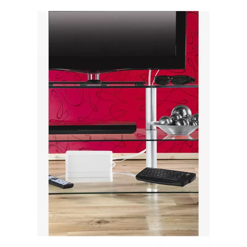 Hama mini bureau-/vloerkabelbox wit