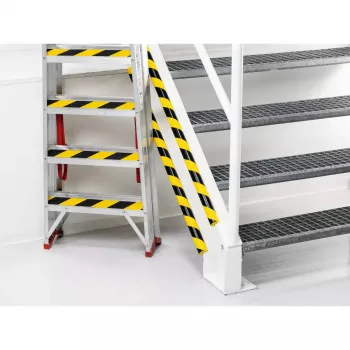 Hoekbeschermer voor wand Durable 1126130 afgerond polyurethaan zwart geel 1000 mm