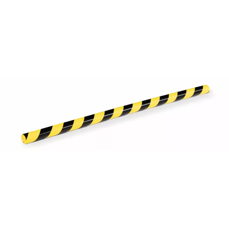 Hoekbeschermer voor wand Durable 1126130 afgerond polyurethaan zwart geel 1000 mm