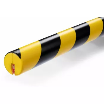 Hoekbeschermer voor wand Durable 1126130 afgerond polyurethaan zwart geel 1000 mm