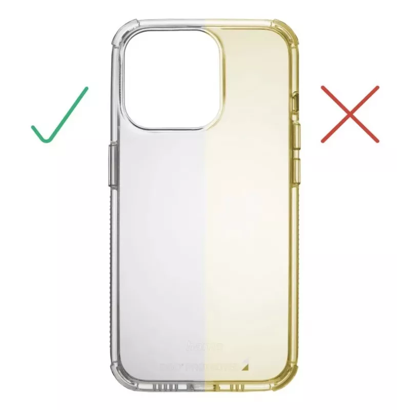 Hama Extreme Protect 00123764 telefoonhoesje voor Apple iPhone 16 Pro, transparant