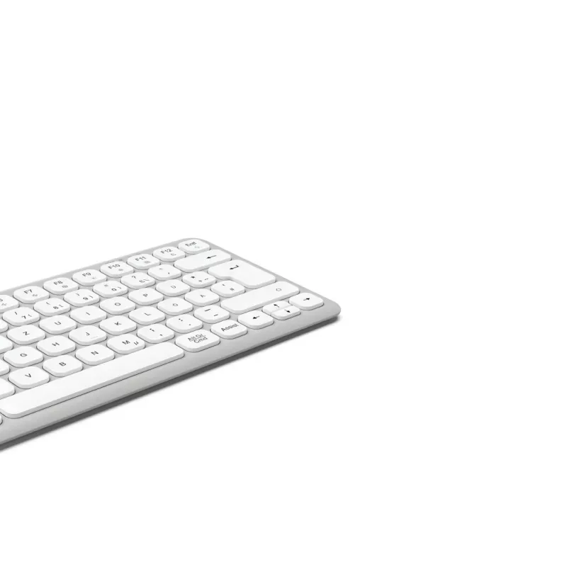 Hama WK-500 multidevice-toetsenbord, compact, draadloos RF + Bluetooth, QWERTZ Duits, wit