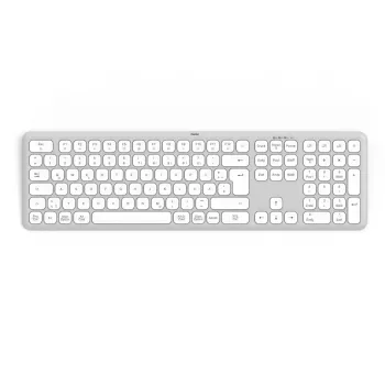 Hama WK-550 toetsenbord Home/Office RF draadloos + Bluetooth QWERTZ Duits grijs, wit