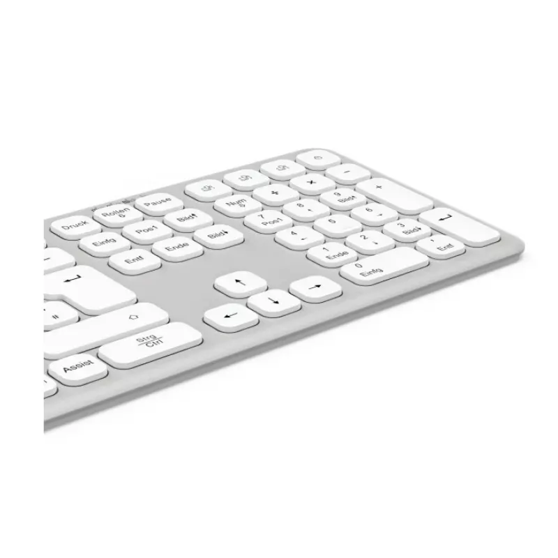 Hama WK-550 toetsenbord Home/Office RF draadloos + Bluetooth QWERTZ Duits grijs, wit