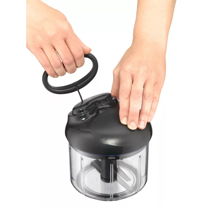 WMF Gourmet 18.7678.6040 handmatige foodchopper zwart, transparant