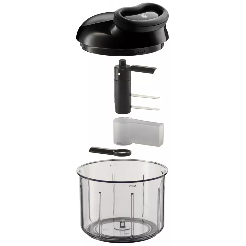 WMF Gourmet 18.7678.6040 handmatige foodchopper zwart, transparant