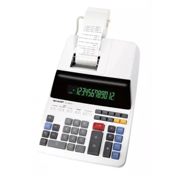 Sharp EL-2607LG rekenmachine desktop printend zwart, wit