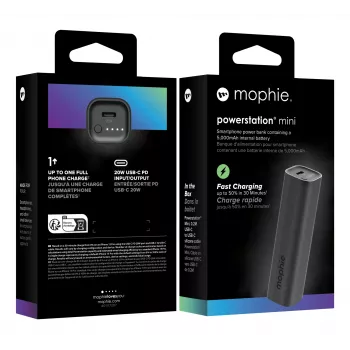 mophie Powerstation Mini 5000 mAh zwart
