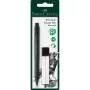 Gumstift Faber-Castell Precision Pen gum kunststof zwart, 1 stuk