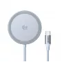 UGREEN MagFlow W753 Qi2 magnetisch draadloos oplaadstation, 25 W, zilver