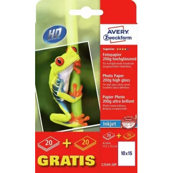 Fotopapier Avery C2549-20P hoogglans