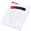 Permanentmarker Edding kleurrijk flipchartset gesorteerd 7 stuks