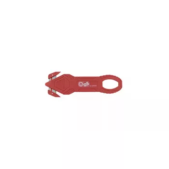 Wedo Foliesnijder Rood Wedo 44 mm breedte 132 mm lengte 4 mm dikte