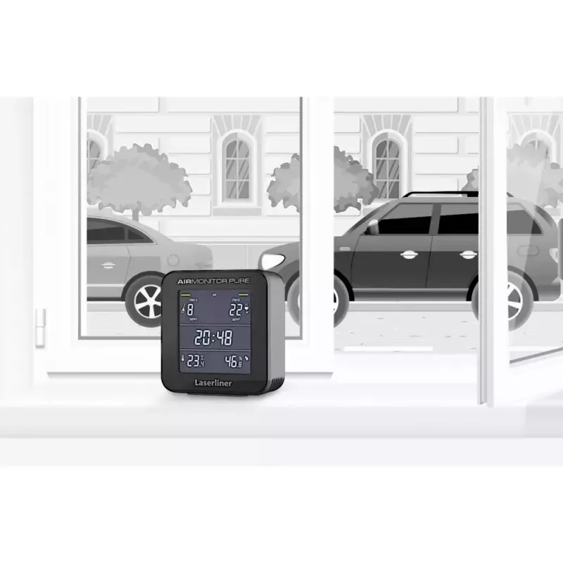 Laserliner AirMonitor PURE zwart temperatuurbereik -9.9 to 50 °C