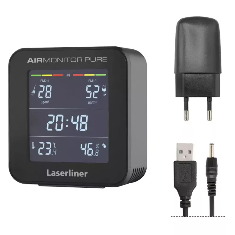 Laserliner AirMonitor PURE zwart temperatuurbereik -9.9 to 50 °C