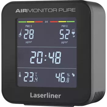 Laserliner AirMonitor PURE zwart temperatuurbereik -9.9 to 50 °C