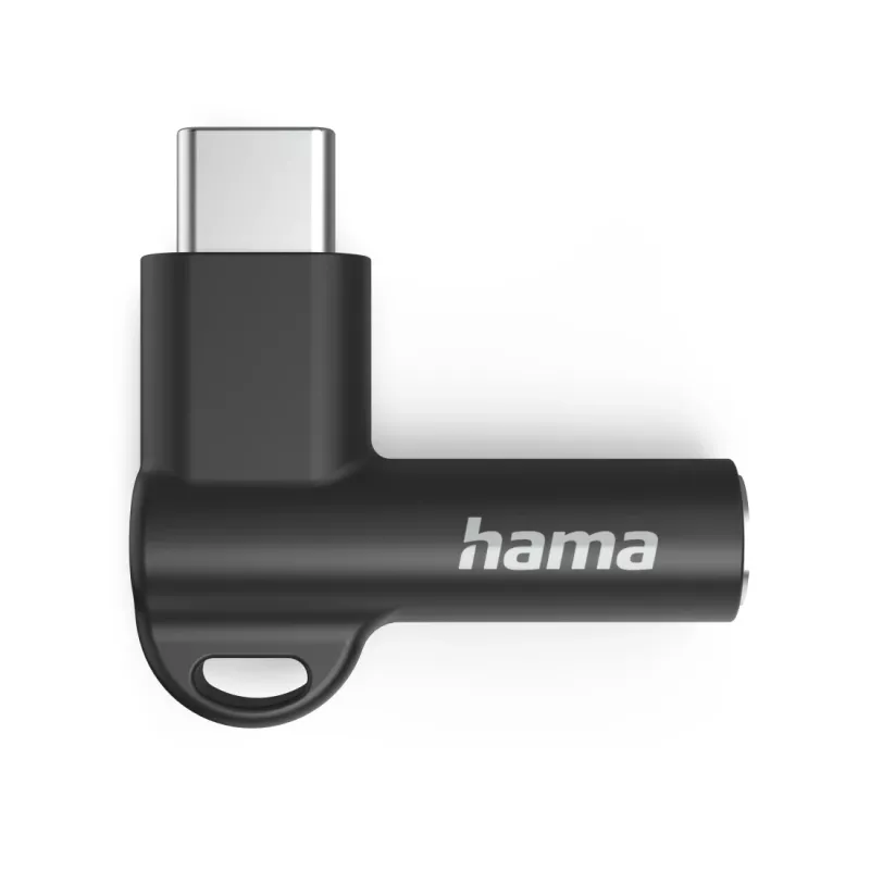 Hama 00201701 kabeladapter USB-C 3,5 mm zwart