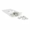 ACT CAT6A pass-through afgeschermde modulaire RJ45-stekkerverbininding goudcontacten zilver transparant