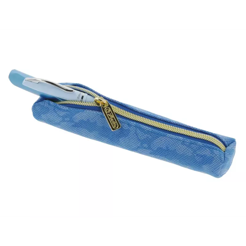 Zacht etui Herlitz Bright Animals PU blauw 200x40x40 mm
