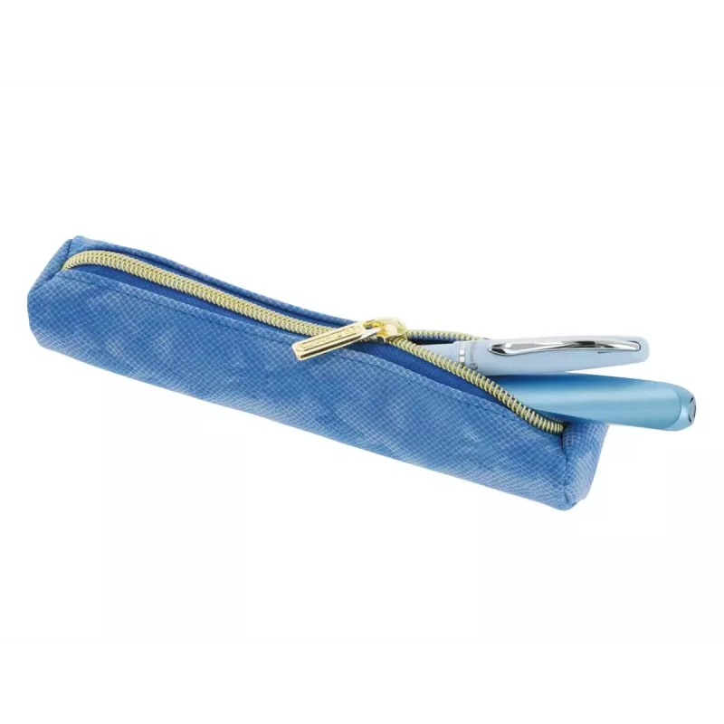 Zacht etui Herlitz Bright Animals PU blauw 200x40x40 mm