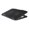 Hama 00126806 Black Metal laptopkoeler, kantelbaar, stil, 2 ventilatoren, tot 40 cm (15,6 inch), zwart