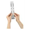 Hama 00126813 aluminium laptopstandaard, 6 standen kantelbaar, opvouwbaar, tot 40 cm (15,6 inch), zilver