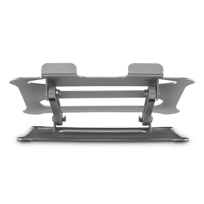 Hama 00126815 aluminium laptopstandaard, in hoogte verstelbaar, kantelbaar, tot 40 cm (15,6 inch), zilver