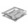 Hama 00126815 aluminium laptopstandaard, in hoogte verstelbaar, kantelbaar, tot 40 cm (15,6 inch), zilver