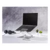 Hama 00126815 aluminium laptopstandaard, in hoogte verstelbaar, kantelbaar, tot 40 cm (15,6 inch), zilver