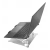 Hama 00126815 aluminium laptopstandaard, in hoogte verstelbaar, kantelbaar, tot 40 cm (15,6 inch), zilver