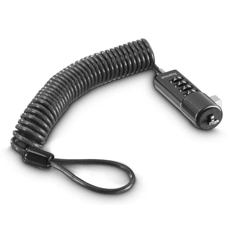 Hama draagbaar kabelslot antraciet 2 m