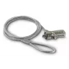 Hama Light laptopslot, cijfercombinatie van 4 cijfers, koolstofstaal, zilver