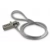 Hama Light laptopslot, cijfercombinatie van 4 cijfers, koolstofstaal, zilver