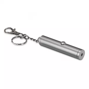 Laserpointer HAMA LP-LC1 640 nm rood, 50 m bereik, LR44 batterij, zilver