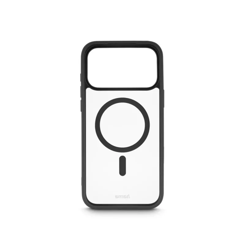 Hama Frame Protect telefoonhoesje voor Apple iPhone 17 Pro Max, magnetisch, transparant/zwart