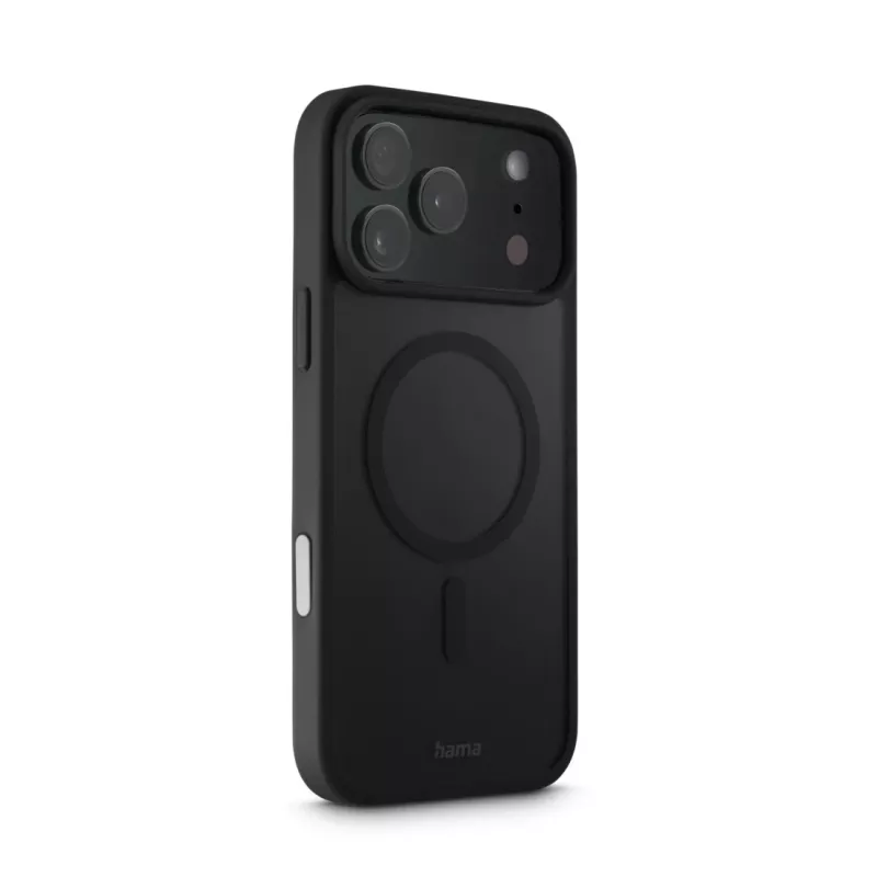 Hama Frame Protect telefoonhoesje voor Apple iPhone 17 Pro Max, magnetisch, transparant/zwart