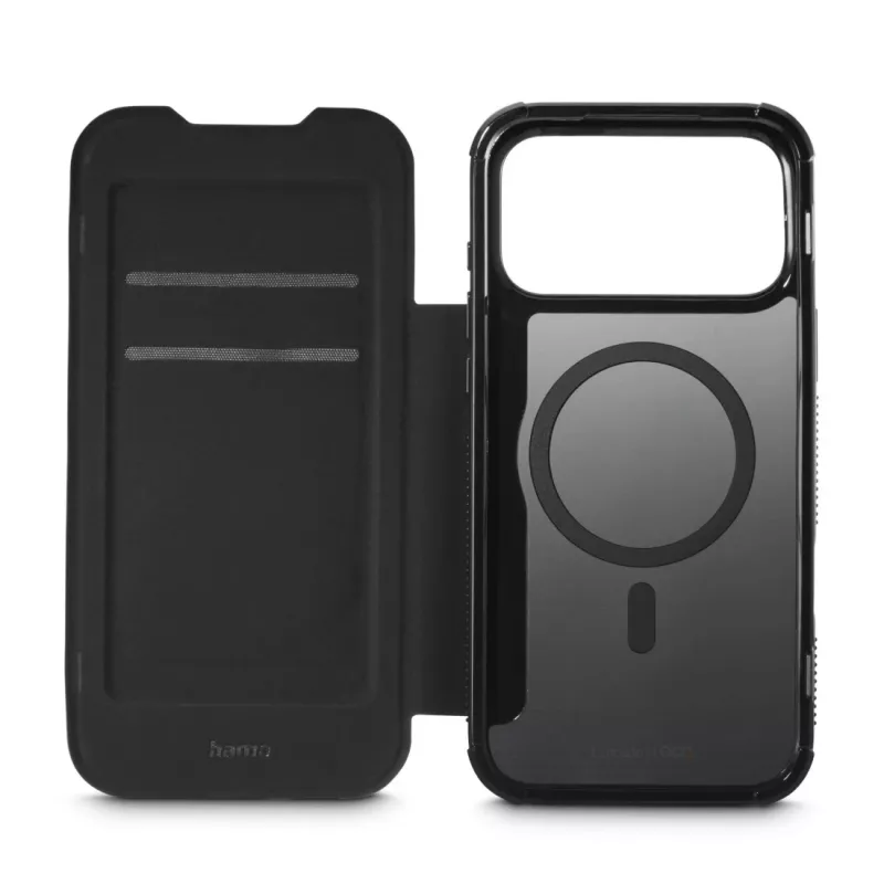 Hama Extreme Protect Folio telefoonhoesje voor Apple iPhone 17 Pro Max, magnetisch, zwart