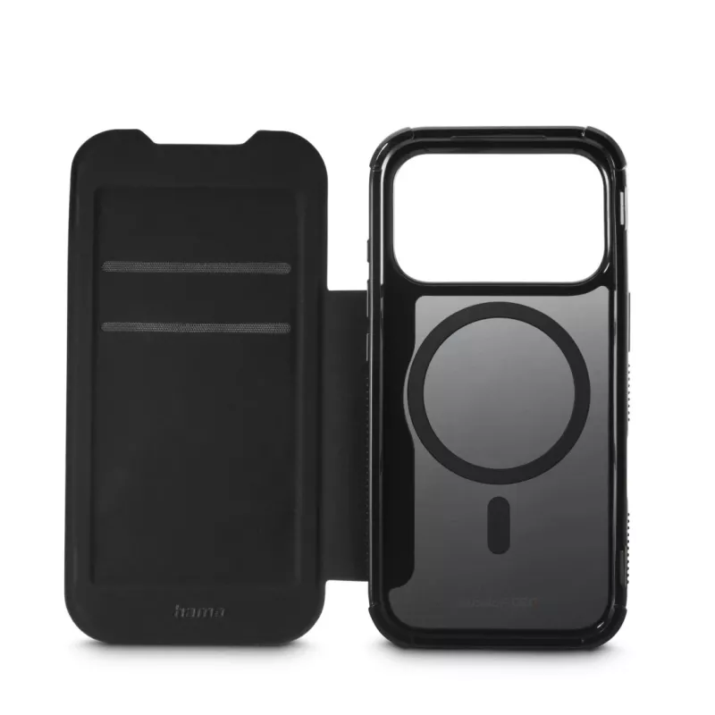 Hama Extreme Protect 00232403 telefoon-foliohoesje voor Apple iPhone 17 Pro, magnetisch, zwart