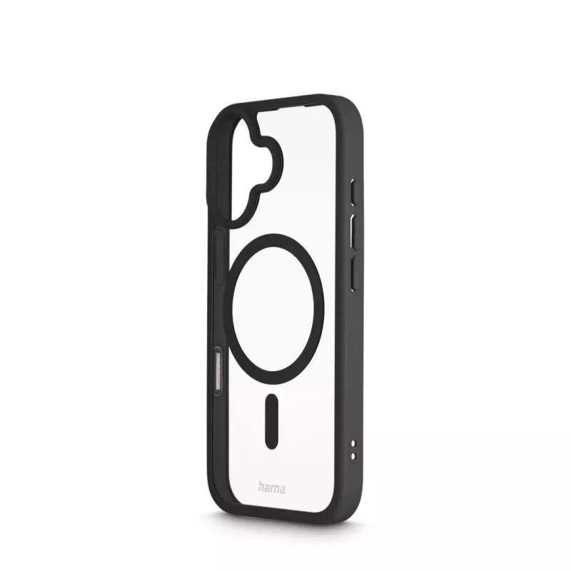 Hama Frame Protect 00232381 telefoonhoesje voor Apple iPhone 17, magnetisch, transparant, zwart