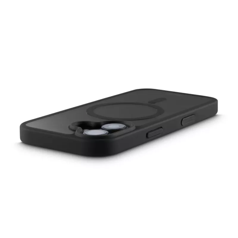 Hama Frame Protect 00232381 telefoonhoesje voor Apple iPhone 17, magnetisch, transparant, zwart