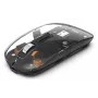 Hama WM-600 Multi-Device muis, draadloos RF + Bluetooth, plat, 6 knoppen, transparant