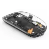 Hama WM-600 Multi-Device muis, draadloos RF + Bluetooth, plat, 6 knoppen, transparant