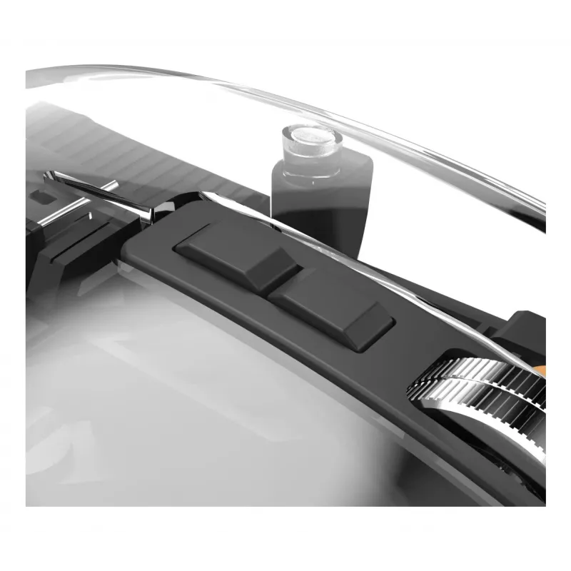 Hama WM-600 Multi-Device muis, draadloos RF + Bluetooth, plat, 6 knoppen, transparant