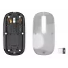 Hama WM-600 Multi-Device muis, draadloos RF + Bluetooth, plat, 6 knoppen, transparant