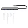 Hama 00200147 interface-hub USB Type-C 10000 Mbit/s grijs