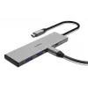 Hama 00200147 interface-hub USB Type-C 10000 Mbit/s grijs
