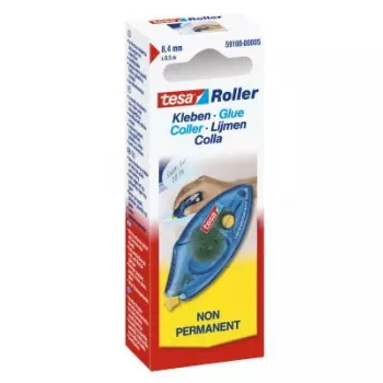 tesa 59190 wegwerp-plakroller, herbruikbaar, 8,4 mm x 8,5 m